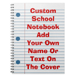 Skapa ditt eget täcker skolar den pappra anteckningsbok