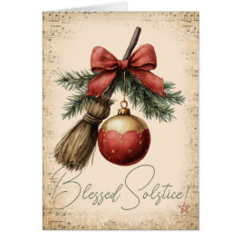 Skapa Ditt Eget Tallbågsprydnad Yule Besom Hälsningskort