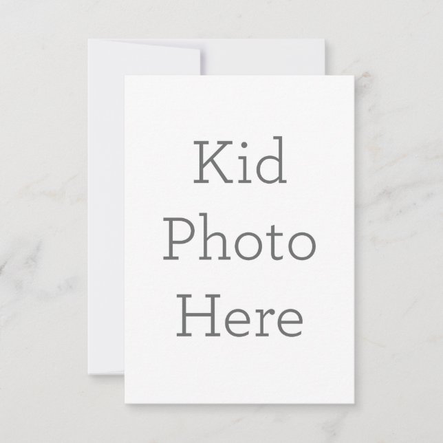 8.9 x 12.7 cm Platt Save The Date-kort (Framsida)