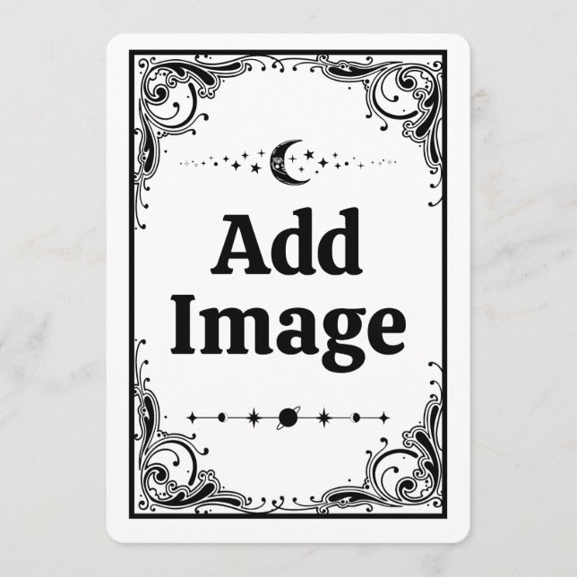 Skapa Ditt Eget Tarot Födelsedags Celestiala Astro Inbjudningar (Framsida)