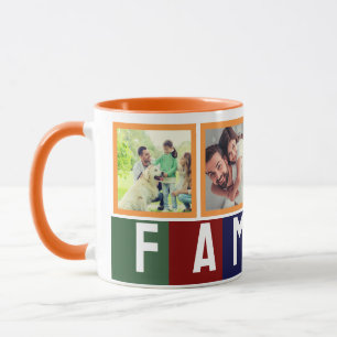 Skapa ditt eget Trendig Modern Family Photo Collag Mugg