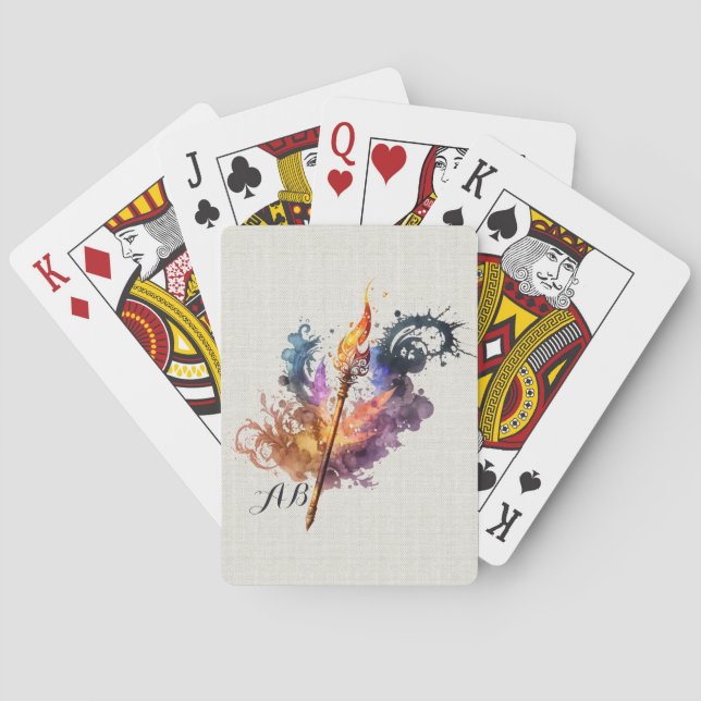 Skapa ditt eget Trollspö för brand Casinokort (Baksidan)