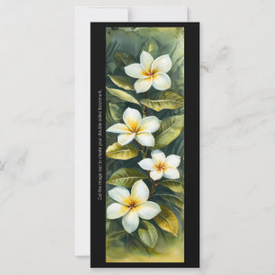 Skapa ditt eget Tropical Frangipani-bokmärkskort
