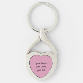 Skapa Ditt Eget Twisted Heart Silverfärgad Nyckelring