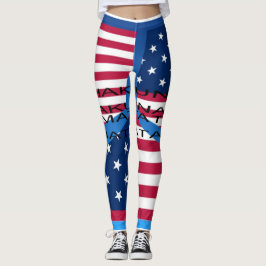 Skapa ditt eget USA Hakuna Matata i hela utskrifte Leggings