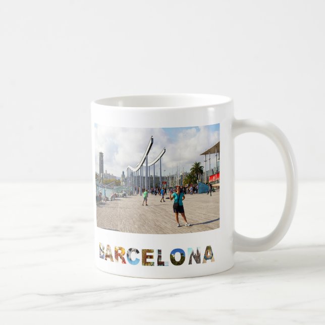 Skapa ditt eget vaccinationsfoto från Barcelona Sp Kaffemugg (Höger)