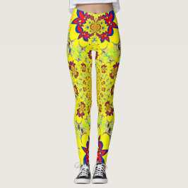 Skapa ditt eget vackra blommönster Clothing Leggings