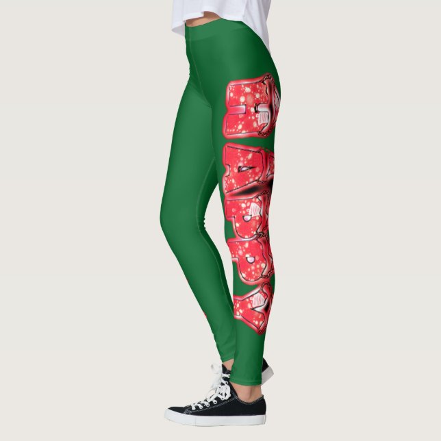 Skapa ditt eget vackra färgstarka Glad helg Leggings (Vänster)