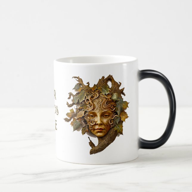 Skapa ditt eget vackra Golden Dryad Magisk Mugg (Höger)