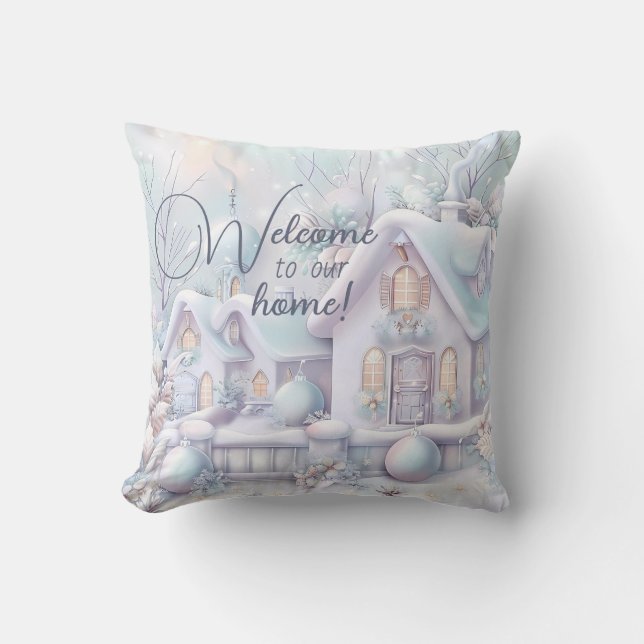 Skapa ditt eget västerland Snö Kudde (Framsida)