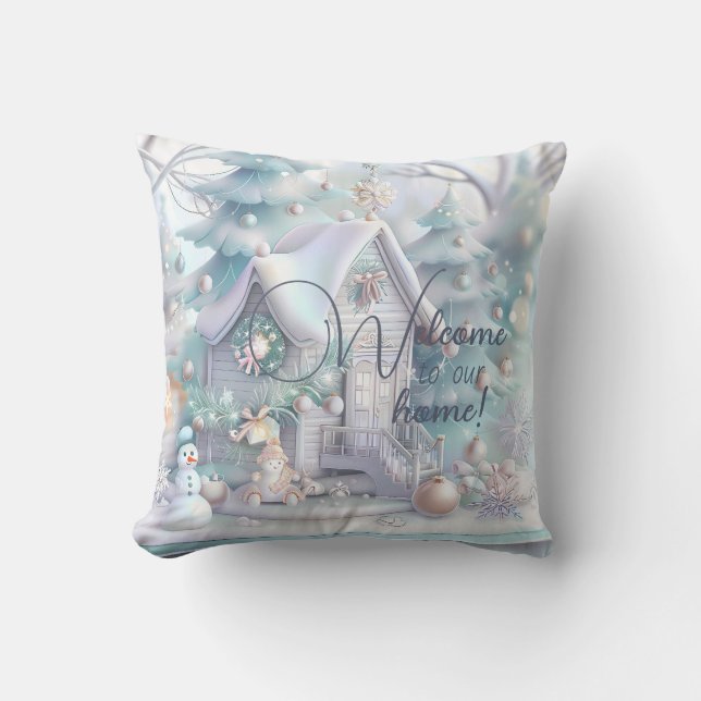 Skapa ditt eget västerland Snö Kudde (Framsida)