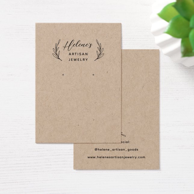 Skapa ditt eget Visning för Kraft-juvelyr Visitkort (Skivbord)