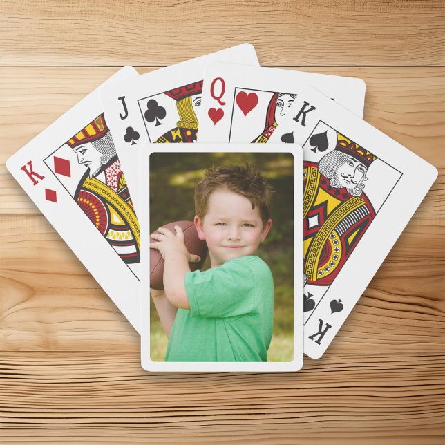 Skapa ditt eget vita Gräns-foto Casinokort (Create Your Own White Border Photo Poker Cards)