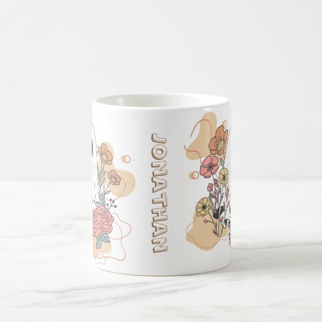 Skapa ditt eget vita spöke i tecknaden Cute Kaffemugg (Center)