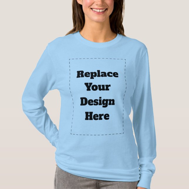 Skapa Ditt Eget vita T Shirt (Framsida)