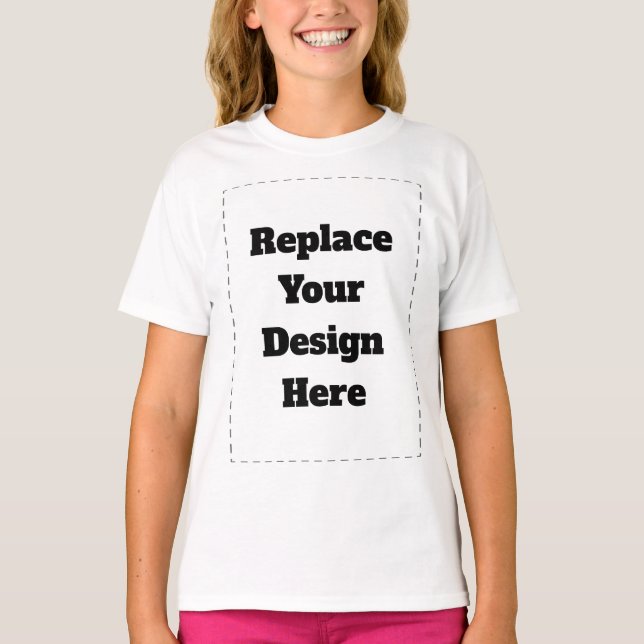 Skapa Ditt Eget Vita T Shirt (Framsida)