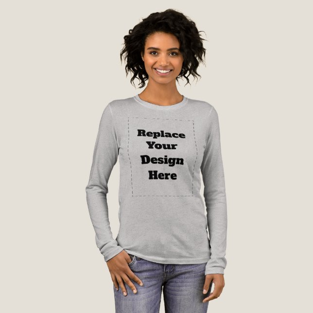 Skapa Ditt Eget vitt  T Shirt (Hel framsida)