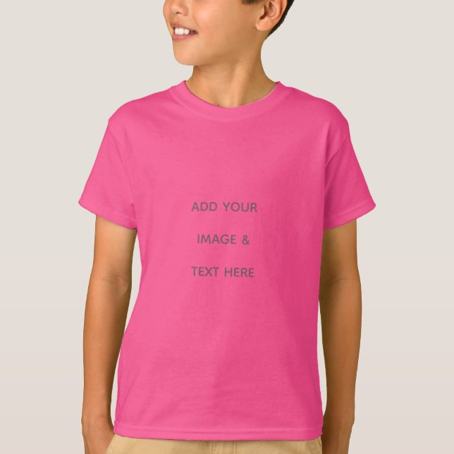 Skapa Ditt Eget vitt  T Shirt (Framsida)
