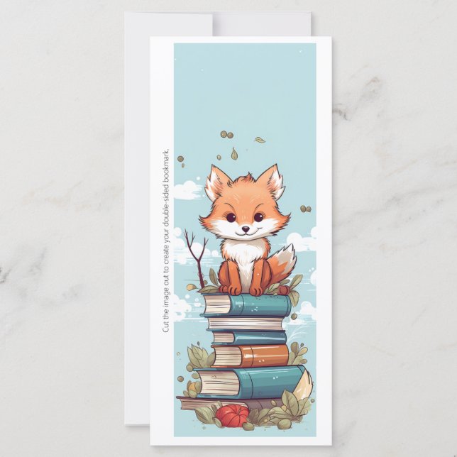 Skapa ditt eget Wiley Red Fox bokmärke kort (Framsida)