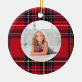 Skapa ditt egna foto | kungliga stewart julgransprydnad keramik