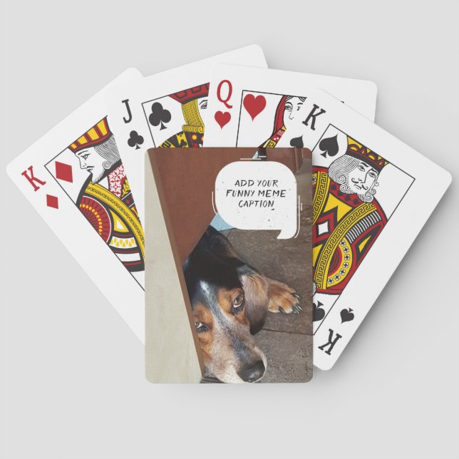 Skapa ditt egna Meme beställnings- roliga foto Casinokort (Baksidan)