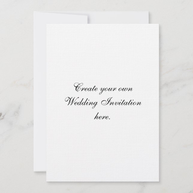 Skapa ditt egna personligt bröllpinbjudanlinne inbjudningar (Framsida)