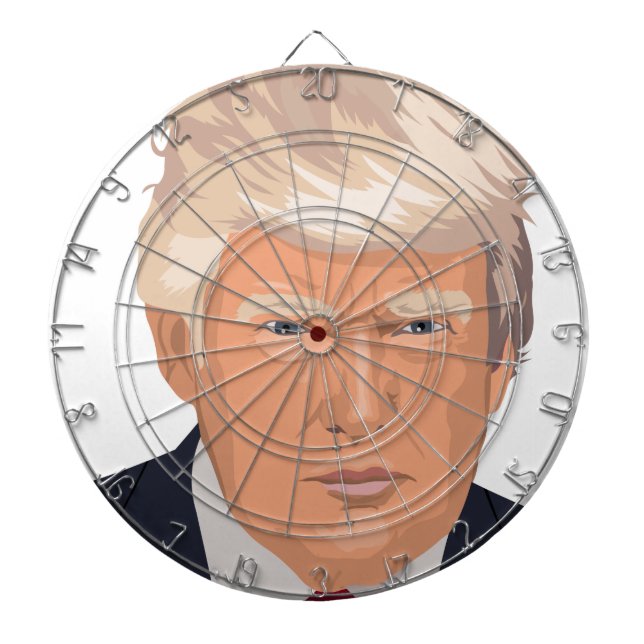 Skapa ditt egna roliga trumffoto darttavla (Framsidan)
