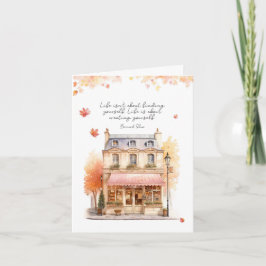 Skapa ditt självmatande höstanteckningskort anteckningskort