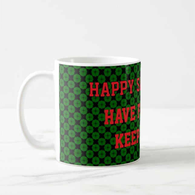 Skapa egen, anpassa text och design kaffemugg (Vänster)