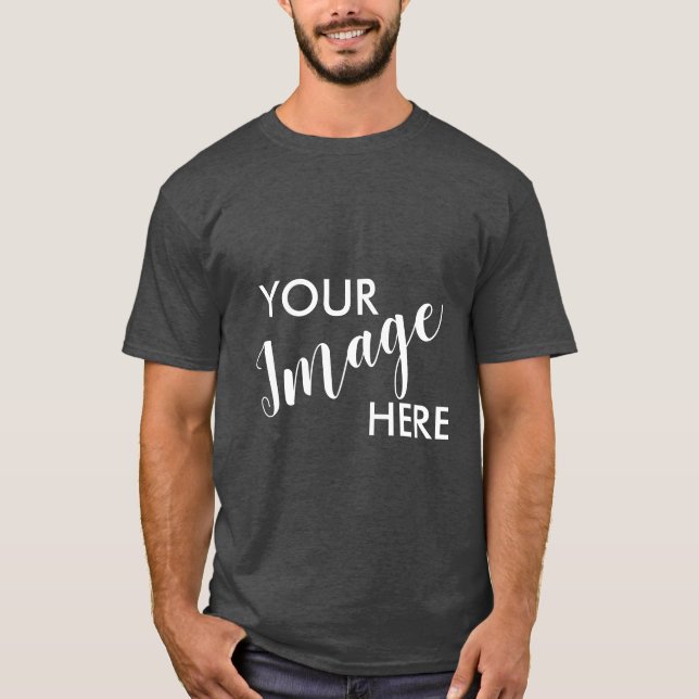 Skapa egen design eller Logotyp, svart och vit T Shirt (Framsida)