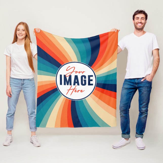 Skapa egen design med Anpassningsbarnas foto Fleecefilt (På plats)