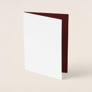 Skapa egen Elegant Burgundy Folierat Kort