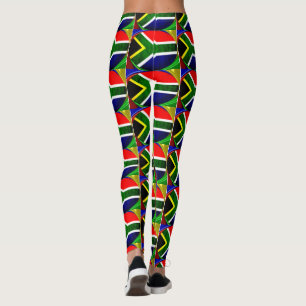 Skapa egen färglös sydafrikansk utskrift leggings