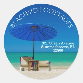 Skapa egen företagsadressetikett runt klistermärke