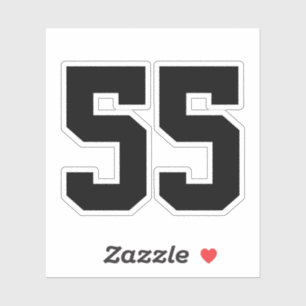 Skapa egen Jersey Number-etikett Klistermärken