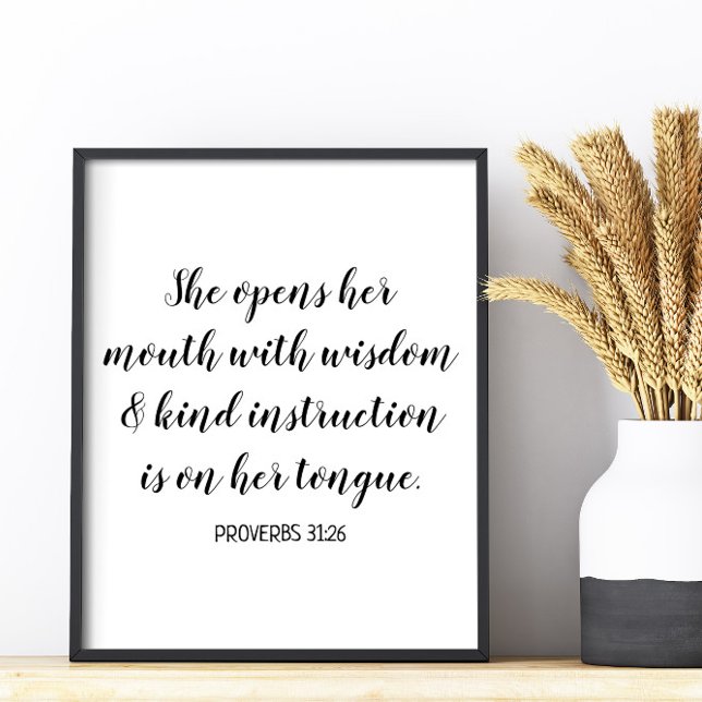 Skapa egen kalligrafiktext i bibelform poster (Create Your Own Bible Verse 8x10 Poster)