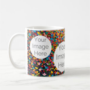 skapa egen konfiguration av papper fototextmall kaffemugg