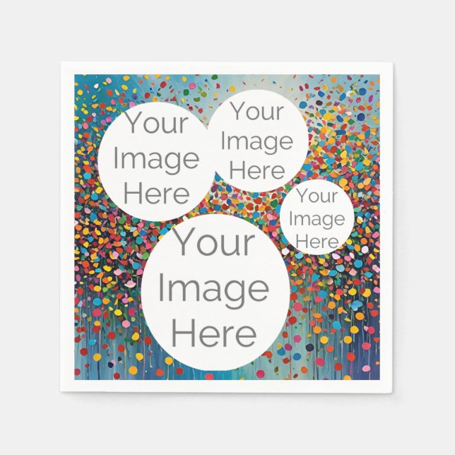 skapa egen konfiguration av papper fototextmall pappersservett (Framsidan)