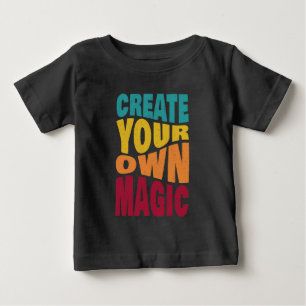 Skapa egen magi - Motiveringell typografi T Shirt