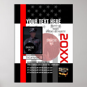 Skapa egen med 3 bilder och 9 linjer text poster