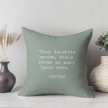 Skapa egen offert kudde<br><div class="desc">Skapa din egen anpassningsbar citat dekorativ kudde. Har minimalistisk skrivmaskin-typografi.</div>