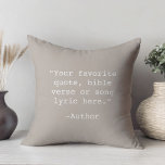 Skapa egen offert kudde<br><div class="desc">Skapa din egen anpassningsbar citat dekorativ kudde. Har minimalistisk skrivmaskin-typografi.</div>