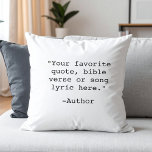 Skapa egen offert kudde<br><div class="desc">Skapa din egen anpassningsbar citat dekorativ kudde. Har minimalistisk skrivmaskin-typografi.</div>