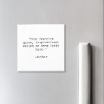 Skapa egen offert magnet<br><div class="desc">Skapa en egen anpassningsbar-offertmagnet. Har minimalistisk skrivmaskin-typografi.</div>