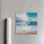 Skapa egen offert magnet<br><div class="desc">Skapa en egen anpassningsbar-offertmagnet. Anpassa denna magnet med modern minimalistisk typografi och strandlandskap.</div>