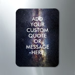 Skapa egen offert magnet<br><div class="desc">Skapa en egen anpassningsbar-offertmagnet. Anpassa den här magneten med modern,  minimalistisk typografi och bakgrundsstjärnor</div>