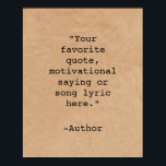 Skapa egen offert poster<br><div class="desc">Skapa egen anpassningsbar-offert poster väggkonst. Med minimalistisk typewriter-typografi och  papper bildbakgrund.</div>