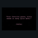 Skapa egen offert poster<br><div class="desc">Skapa din egen anpassningsbar-offert poster väggkonst. Funktioner för minimalistisk skrivmaskin-typografi.</div>