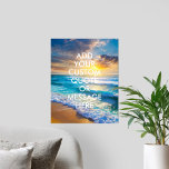 Skapa egen offert poster<br><div class="desc">Skapa din egen anpassningsbar-offert poster väggkonst. Anpassa den här poster utskrift med modern minimalistisk typografi och havets vinkara landskap.</div>