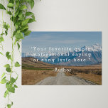 Skapa egen offert poster<br><div class="desc">Skapa din egen anpassningsbar-offert poster väggkonst. Innehåller din motiveringscitat eller anpassningsbar i minimalistisk skrivmaskin-typografi på naturlandskapets fotobakgrund.</div>